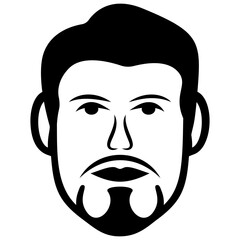 
Adult  man avatar line icon 
