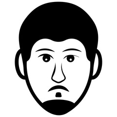 
Adult  man avatar line icon 
