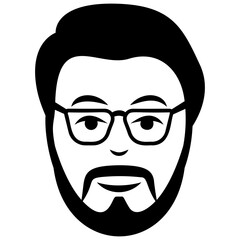 
Adult  man avatar line icon 
