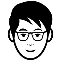 
Adult  man avatar line icon 
