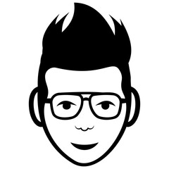 
Adult  man avatar line icon 
