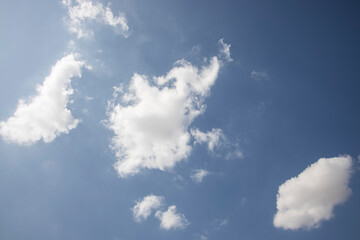 blue sky and white clouds background