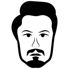 
Adult  man avatar line icon 
