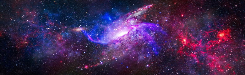 Dreamscape galaxy. Awesome spiral galaxy many light years far from the Earth. Elements furnished by...