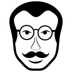 
Male avatar line icon 
