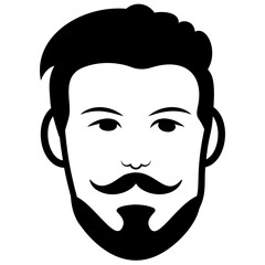 
Male avatar line icon 
