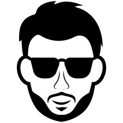 
Male avatar line icon 
