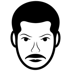 
Male avatar line icon 
