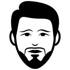 
Male avatar line icon 
