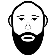 
Male avatar line icon 
