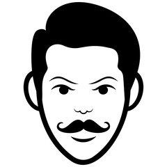 
Male avatar line icon 
