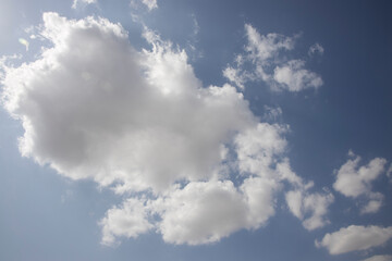 blue sky and white clouds background