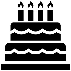 
Birthday or party cake icon 
