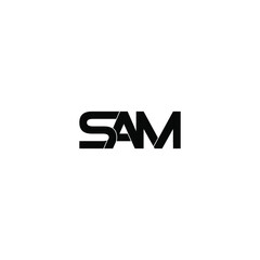 Obraz premium sam letter original monogram logo design