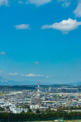四日市ポートビルから見た四日市の街風景