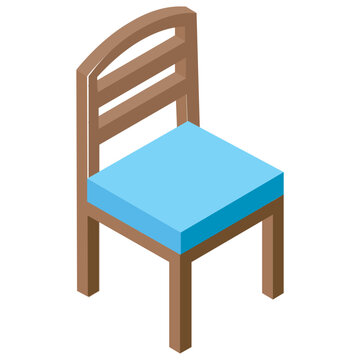 
Chair isometric icon design 

