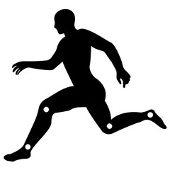 
Knee joint icon vector
