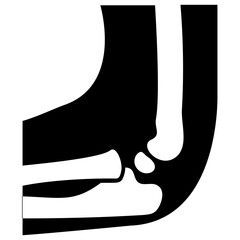 
Knee joint icon vector
