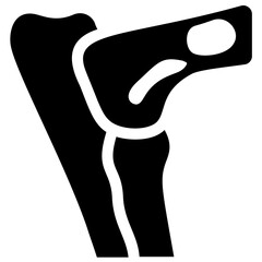 
Knee joint icon vector
