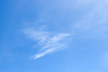 On a day when the sky is clear and cloudy