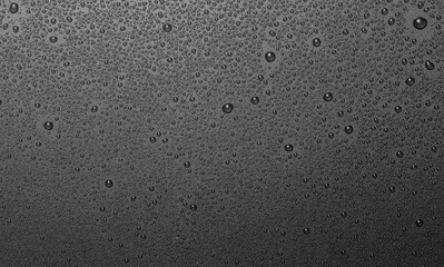 water droplets on black background