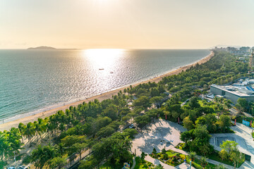 The amazing view of Sanya beach on Hainan, China