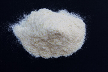 Semolina flour close-up