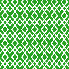 Fototapeta premium Simple retro Christmas seamless pattern. Traditional green and white color background. Vector illustration. Winter endless texture can be copied without any seams.