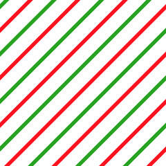 Simple retro Christmas seamless pattern. Traditional red and green colors background. Vector illustration. Winter endless texture can be copied without any seams.