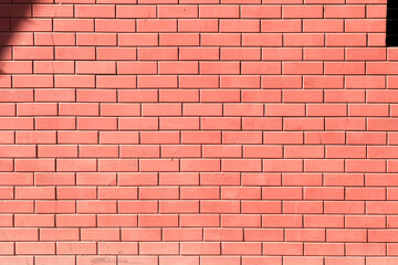 Red brick wall texture grunge background for home.