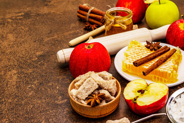 Apple pie baking concept
