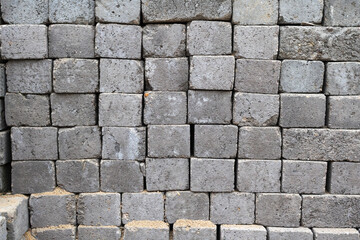 Building brick blocks for industry abstract texture.