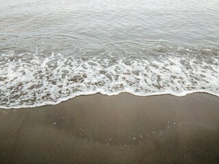 waves on the beach. 
