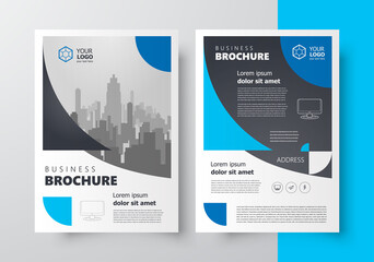 Flyer brochure design, business flyer size A4 template, creative leaflet, trend cover geometric