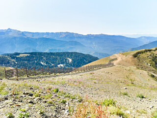 Fototapeta na wymiar Landscape in Caucasian mountains