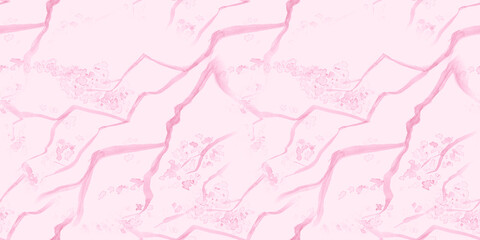 Chinese Flowers. Seamless Rose Wallpaper. Pastel 