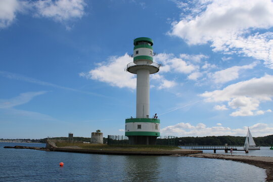 Lighthouse in Friedrichsort in the Firth of Kiel