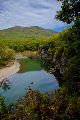 river in the mountains
