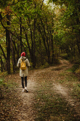 walking in the woods