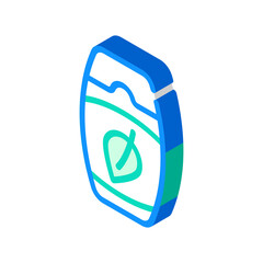 herbal shampoo isometric icon vector color illustration