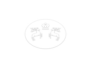 Coat of arms with deers