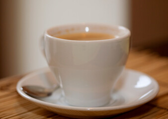 morning coffee close up
