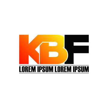 KBF letter monogram logo design vector