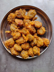 Roasted potato pancakes on the plate