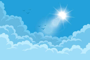 Cloudy sky background