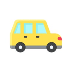 transportation icons related car for private transportation vectors in flat style,