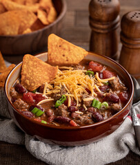 Bowl of chili con carne