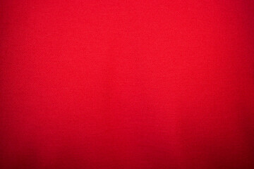 close-up on  red cotton  fabric  cloth 