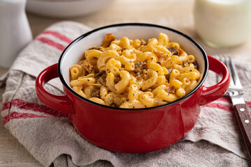 Bowl of macaroni and cheese