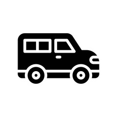 transportation icons related car for private transportation vectors in solid design,